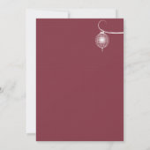 Elegante Papier Laternen Hochzeit Einladung (Rückseite)