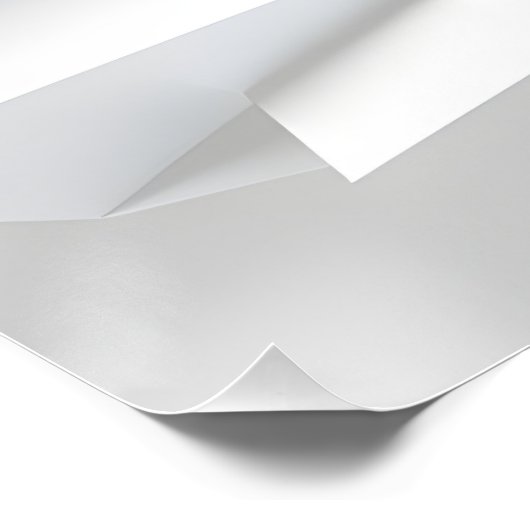 Elegante Papierarchitektur Poster (Ecke)