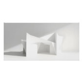 Elegante Papiergeometrie Poster (Vorderseite)