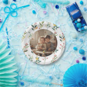 Elegante Papierplatte mit Blumendesign für Partys Pappteller (Party)