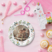 Elegante Papierplatte mit Blumendesign für Partys Pappteller (Party)