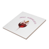 Elegante Papiertücher mit Wein-Spritzer "Love Unco Fliese (Seite)