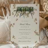 Elegante Parakeet Bridal Dusche Einladung