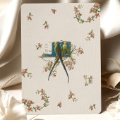 Elegante Parakeet Bridal Dusche Einladung