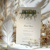 Elegante Parakeet Bridal Dusche Einladung