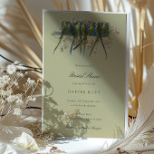 Elegante Parakeet Bridal Dusche Einladung