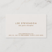 Elegante Parfüm Business Card Visitenkarte (Rückseite)