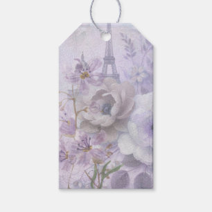 Elegante Pariser Geschenkanhänger mit vintage Char