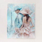 Elegante Pariser Romance Puzzle (Vertikal)