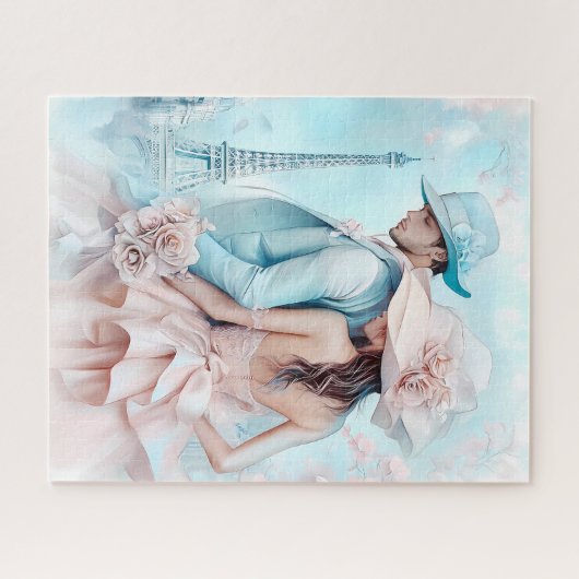 Elegante Pariser Romance Puzzle (Horizontal)