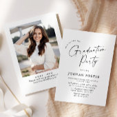 Elegante Partei für den Minimalistischen FOTO Einladung
