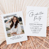 Elegante Partei für den Minimalistischen FOTO Einladung