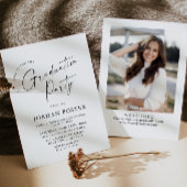 Elegante Partei für den Minimalistischen FOTO Einladung