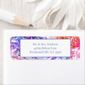 Elegante Party Color Gemstone Rücksendeadressen-Au (Insitu)