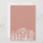 Elegante Party Einladung Blush (Rückseite)