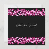 Elegante Party Einladung Pink Hollywood Glam (Rückseite)