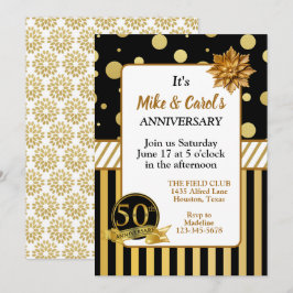 Elegante Party Einladung zum 50. Jubiläum