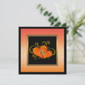 Elegante Party Einladung zum Hochzeitstag (Stehend Vorderseite)