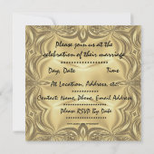 Elegante Party Einladungen zum 50. Jubiläum (Rückseite)