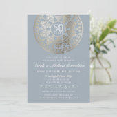 Elegante Party Einladungen zum Jubiläum (Stehend Vorderseite)