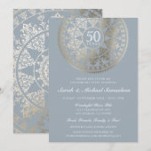 Elegante Party Einladungen zum Jubiläum (Vorne/Hinten)