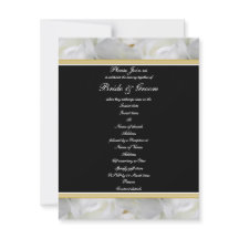 Elegante Partyrose Schwarz Weiß Gold Hochzeit