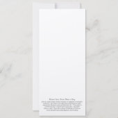 Elegante Passover-Karte Karte (Rückseite)