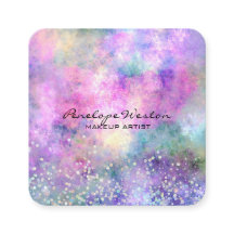 Elegante Pastel Abstrakt mit Silver Glitzer