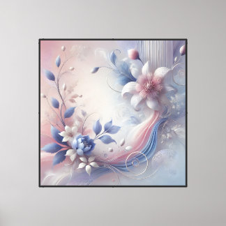 Elegante Pastel Abstrakte Leinwand