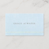 Elegante Pastel Beruflicher Streifen Visitenkarte (Vorderseite)