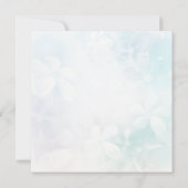 Elegante Pastel Blue and White Baby Shower Einladung (Rückseite)