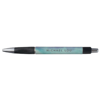 Elegante Pastel Blue Watercolor Kunst-Klasse Kugelschreiber