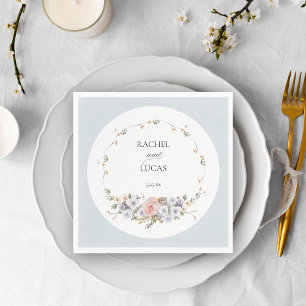 Elegante Pastel Boho Serviette