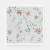 Elegante Pastel Boho Serviette (Vorderseite)