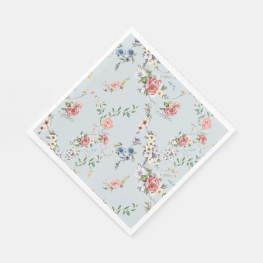 Elegante Pastel Boho Serviette (Ecke)