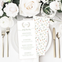 Elegante Pastel Botanische Hochzeitskarten