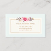 Elegante Pastel Boutique Visitenkarte (Rückseite)