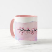 Elegante Pastel Cherry Blossom Tasse (Vorderseite Links)