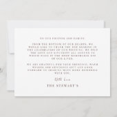 Elegante Pastel Chic Boho Wildblume Theme Wedding Dankeskarte (Rückseite)