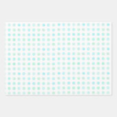 Elegante Pastel Color Polka Dot Pattern Weihnachte Geschenkpapier Set (Vorderseite 3)