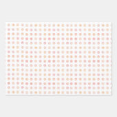 Elegante Pastel Color Polka Dot Pattern Weihnachte Geschenkpapier Set (Vorderseite 2)