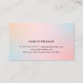 Elegante Pastel Colors Treuekarte (Rückseite)