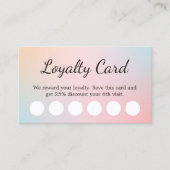 Elegante Pastel Colors Treuekarte (Vorderseite)