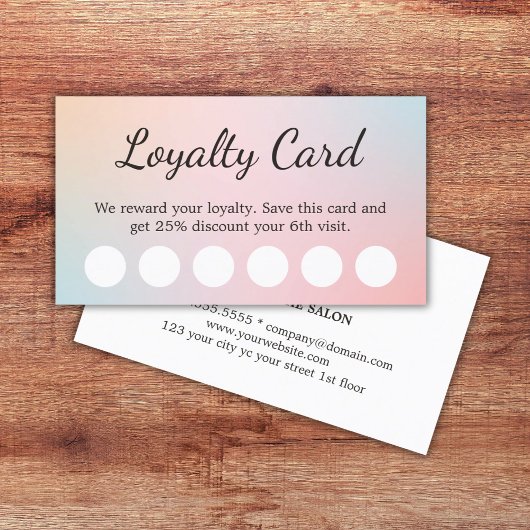 Elegante Pastel Colors Treuekarte