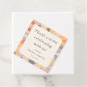 Elegante Pastel Custom Brautparty Vielen Dank Geschenkanhänger (Beispiel)