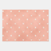 Elegante Pastel Daisy Blume Bunny Spring Oster Geschenkpapier Set (Vorderseite 2)