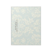 Elegante Pastel Damask vom Schreibtisch Notizblock (Rotiert)