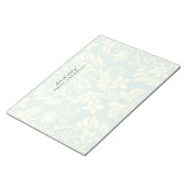 Elegante Pastel Damask vom Schreibtisch Notizblock (angewinkelt)