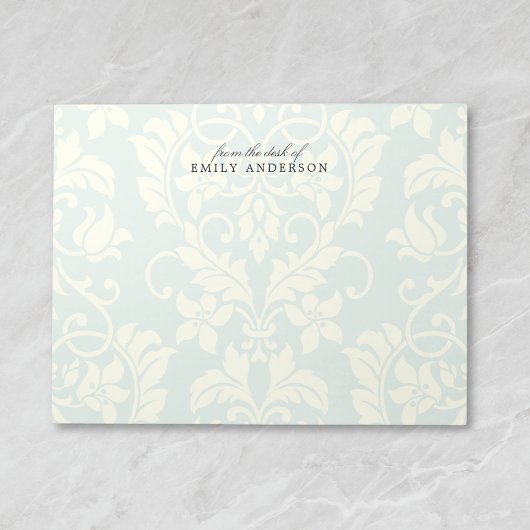 Elegante Pastel Damask vom Schreibtisch Notizblock