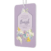 Elegante Pastel Floral Bibelschrift Autolufterfrischer (Links)